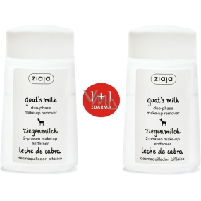 Ziaja Ziegenmilch Zweiphasen-Entferner für Augen- und Lippen-Make-up 2 x 120 ml, Duopack