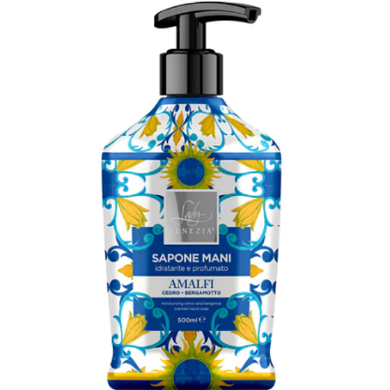 Lady Venezia Amalfi Cedro & Bergamotto - Zedern- und Bergamotte-Flüssigseife 500 ml Spender