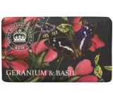 English Soap Geranium & Basilikum natürliche parfümierte Toilettenseife mit Sheabutter 240 g