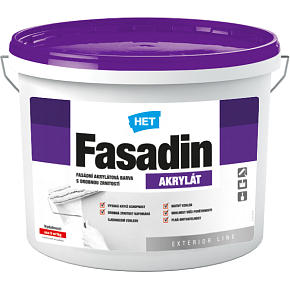 Het Fasadin Fassadenfarbe mit feinem Korn, weiß, 3 kg