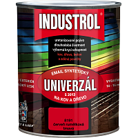 Industrol S2013 universal Glanz Lack für Metall und Holz, 8191 Dunkelrot, 750 ml