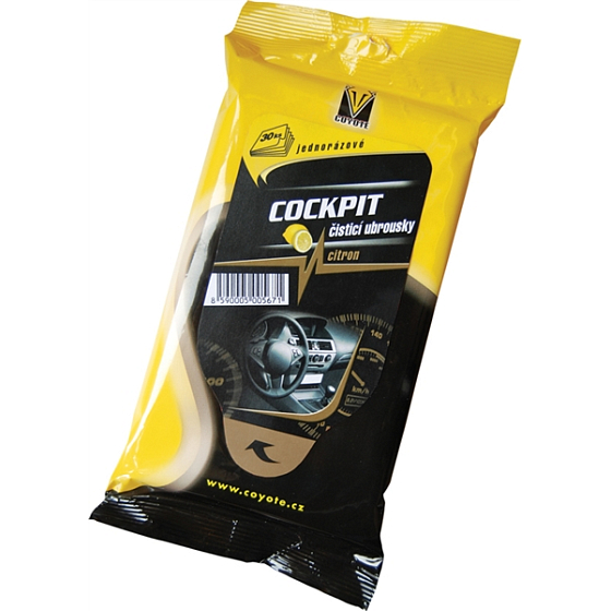 Coyote Cockpit Lemon Reinigungstücher 30 Stück