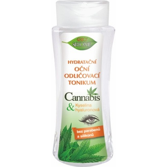 Bione Cosmetics Cannabis feuchtigkeitsspendendes Augen-Make-up-Entferner-Tonic 255 ml