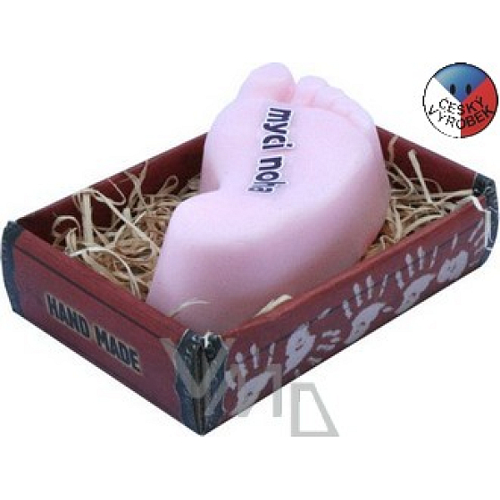 Böhmen Geschenke Fuß handgemachte Toilettenseife in einer Box von 100 g