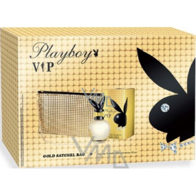 Playboy Vip für ihr Eau de Toilette 30 ml + goldene Handtasche, Geschenkset