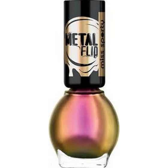 Miss Sports Metal Flip Nagellack 040 Dunkelbronze 7 ml