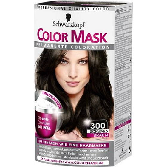 Schwarzkopf Color Mask Haarfarbe 300 Schwarzbraun