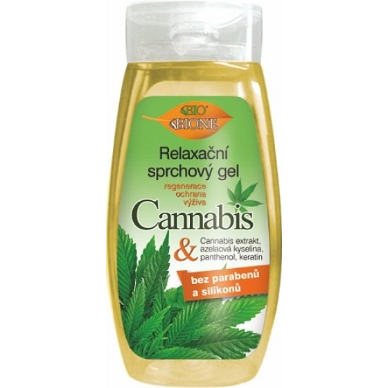 Bione Cosmetics Cannabis entspannendes Duschgel für alle Hauttypen 260 ml
