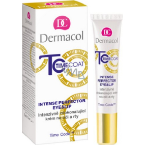 Dermacol Time Coat Augen- und Lippencreme intensiv verbessernde Creme für Augen und Lippen 15 ml