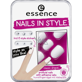 Essence Nails In Style Kunstnägel 01 The White It-Piece 12 Stück