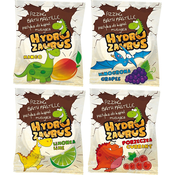 Hydrozaurus Sprudelbad Pastille Brausetablette 40 g