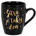 Albi Becher mit goldenem Text Morgen ist auch ein schwarzer Tag 300 ml