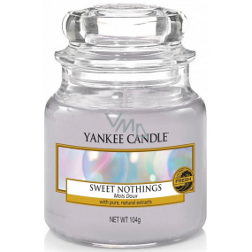 Yankee Candle Sweet Nothings - Süße Kerze ohne Duft Klassisches kleines Glas 104 g