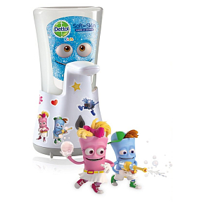 Dettol Kids Entdecker berührungsloser Seifenspender und Nachfüllung, 250 ml