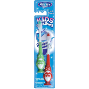 Beauty Formulas Active Penguin Zahnbürste für Kinder 3-6 Jahre 2 Stück
