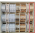 Nekupto Weihnachtsband, gold mit Motiv 25 mm x 2,5 m YM 008 1 Stück