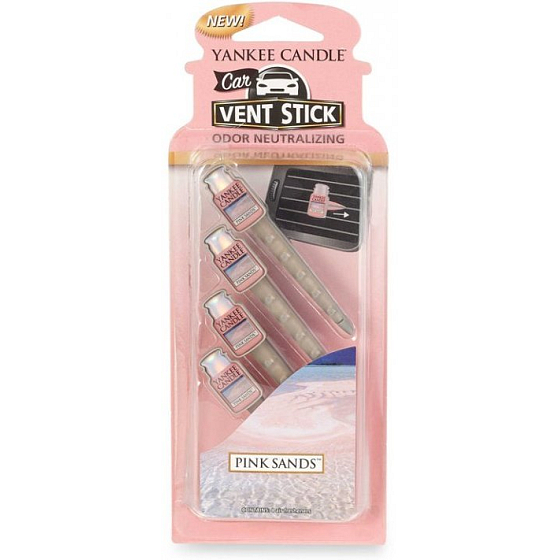 Yankee Candle Pink Sands - Pink Sands Weihrauchstifte für Auto Weihrauchstifte für Auto 29 gx 4 Stück