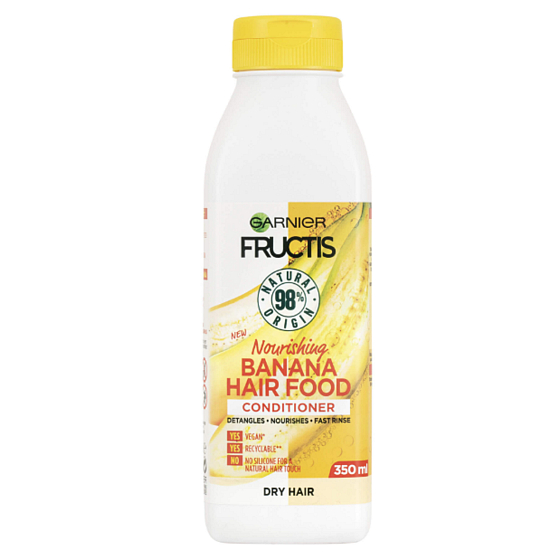 Garnier Fructis Nourishing Banana Hair Food nährender Conditioner für trockenes Haar 350 ml