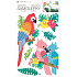 Wandsticker Papageien 24 x 42 cm