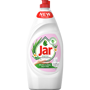 Jar Geschirrspülmittel Sensitive Aloe Vera und Jasmin, 900 ml