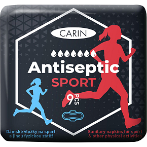 Carin Antiseptic Sport Ultra Damenbinden, 9 Stk