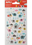 Apli Stickers Elefanten Aufkleber mit Elefantenmotiv 1 Blatt 15047