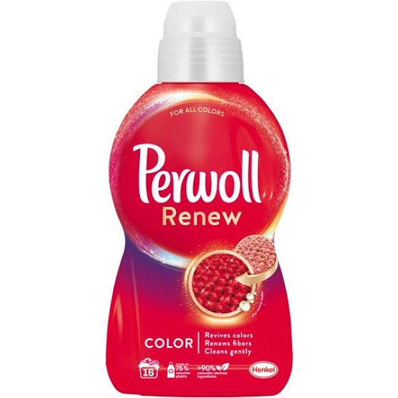 Perwoll Renew Color Waschgel für Buntwäsche, Schutz vor Formverlust und Erhaltung der Farbintensität 16 Dosen 0,96 l