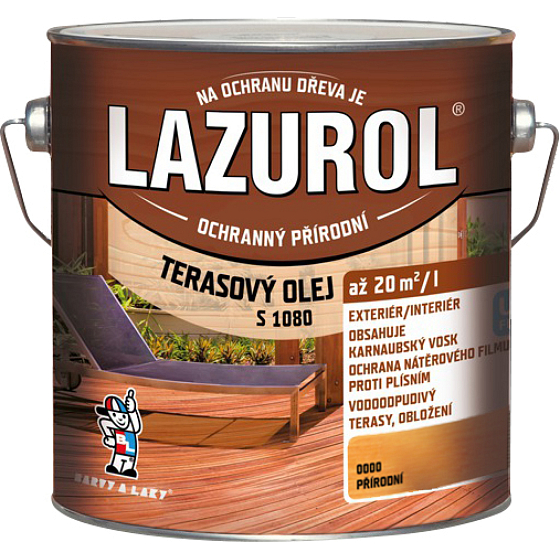 Lazurol s1080 terrassenöl farblos, 2,5 l