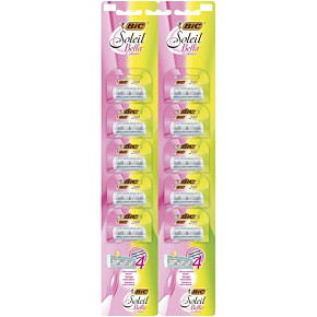 BIC Soleil Bella Colours Damen Einwegrasierer, Aufhängekarten 10 Stück