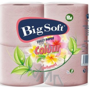 Big Soft Color Parfümiertes Toilettenpapier Pink 2-lagig, 4 x 200 Stück