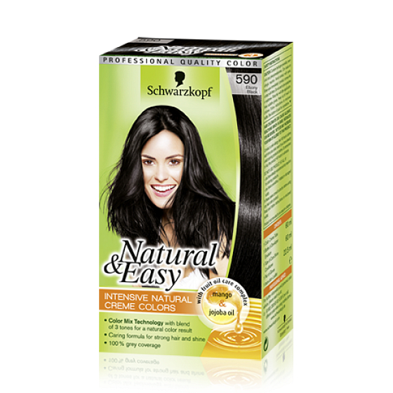 Schwarzkopf Natural & Easy Haarfarbe 590 Ebenholz