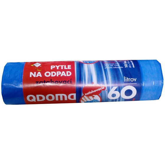 QDoma Müllsäcke blau versenkbar 60 Liter, 60 x 70 cm, 10 Stück