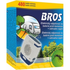 Bros Electric Mückenvaporizer 1 Stück + Nachfüllung + Batterie