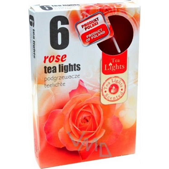 Teelichter Rose duftende Teelichter 6 Stück