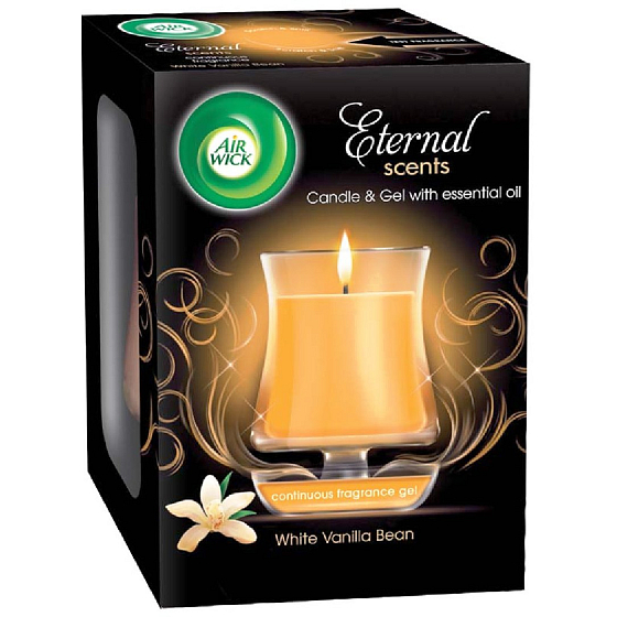 Air Wick Ewige Düfte Vanille Duft Weihnachtskerze in Glas 130 g