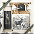Böhmen Geschenke Für Jäger Duschgel 200 ml + handgemachte Seife 30 g + dekorative Fliese mit Aufdruck 10 x 10 cm, Kosmetikset