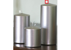 Lima Metal Serie Kerze Silberzylinder 80 x 200 mm 1 Stück