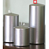 Lima Metal Serie Kerze Silberzylinder 80 x 200 mm 1 Stück
