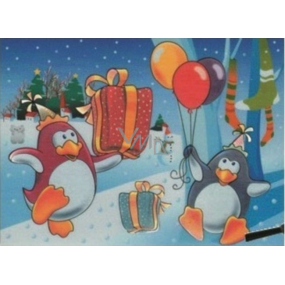 Magische Wassermalerei mit Pinsel Pinguine mit Luftballons 20 x 15 cm