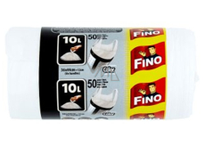 Fino Color Müllsäcke mit Griffen, weiß, 6 µ, 10 Liter, 36 x 44 cm, 50 Stück