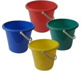 Eimer Kunststoff, ohne Ausguss, verschiedene Farben, 5 l