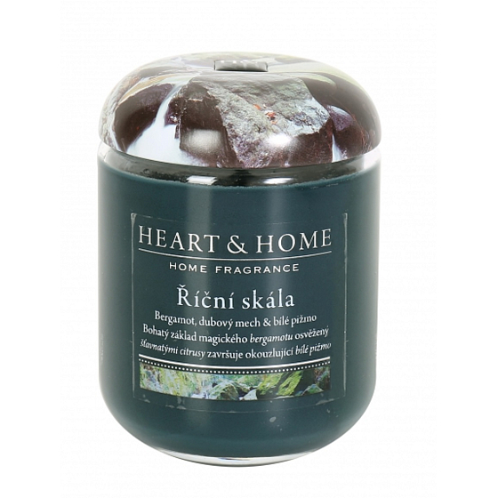 Heart & Home River Rock Sojabohnen-Duftkerze brennt bis zu 70 Stunden 340 g
