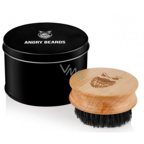 Angry Beards Sichere Bartbürste aus Holz