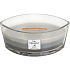 WoodWick Trilogy Warm Woods - Warme Holzkerze mit breitem Holzdocht und Glasbootsdeckel 453 g