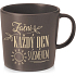Nekupto Kafetearie Becher dunkel Beginnen Sie jeden Tag mit einem Lächeln 300 ml