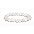 Quarz weiß Armband elastisch Naturstein, Perle 8 mm / 16-17 cm, die perfekte Heiler