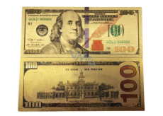 Talisman Gold Kunststoff-Banknote 100 USD
