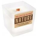 Heart & Home Nature Roter Apfel mit Sternanis-Duftkerze Glas, Brenndauer bis zu 20 Stunden 80 g