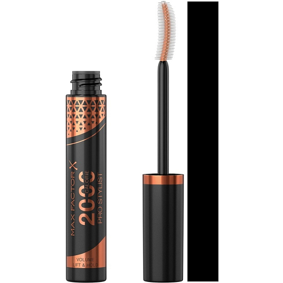 Max Factor 2000 Calorie Pro Stylist Mascara für Volumen und Schwung 01 Schwarz 9 ml