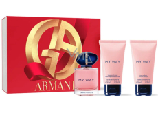 Giorgio Armani My Way Eau de Parfum 50 ml + Duschgel 50 ml + Körperlotion 50 ml, Geschenkset für Frauen